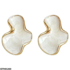 CETH01263 LSH White Marble Tops Pair - CETH
