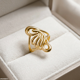 CRGH00871 NMS Swirl Wave Stainless Steel Ring Adjustable - CRGH