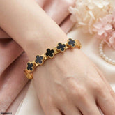 TBRH00552 BHS Round Clover Stainless Steel Bracelet - TBRH
