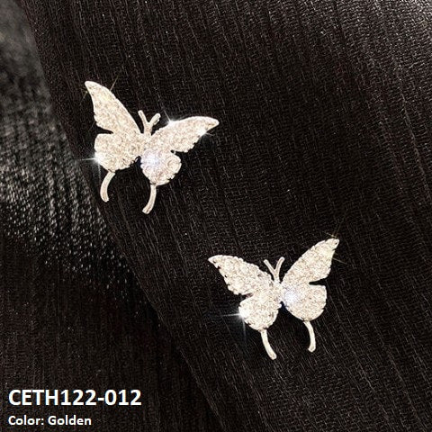 CETH122 SGC Butterfly Ear Tops Pair