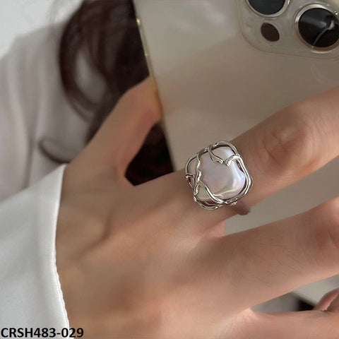 CRSH483 WNS Bead Vintage Ring Adjustable