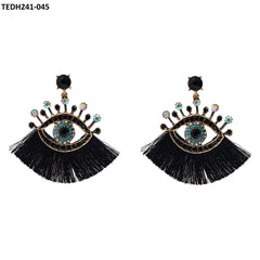 TEDH241 KSU Imp Earrings Evil Eye