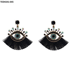 TEDH241 KSU Imp Earrings Evil Eye
