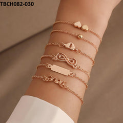 TBCH082 QWN 6 Pcs Bracelet Set