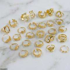 CRGH00876 NMS Assorted Designs  Stainless Steel Ring Adjustable - CRGH