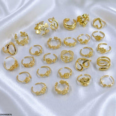CRGH00876 NMS Assorted Designs  Stainless Steel Ring Adjustable - CRGH