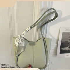 HBGH137 SHS Scarf Decor Bucket Bag