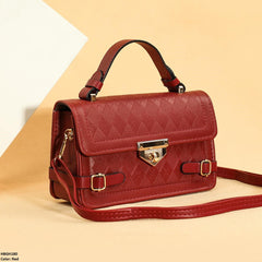 HBGH180 QWZ Double Belt Metallic Buckle Hand Bag