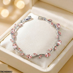 TBCH00662  LSH Tulip Pink Stone Bracelet - TBCH