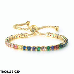 TBCH166 WKO Multi Assorted Golden Bracelet