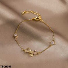 TBCH245 XST Bow Hand Bracelet Adjustable