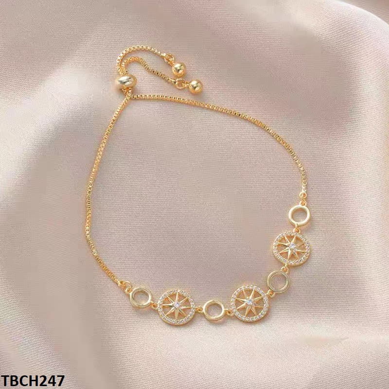 TBCH247 XST Flower Link Hand Bracelet Adjustable