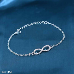 TBCH358 LQP Silver Plain Bracelet