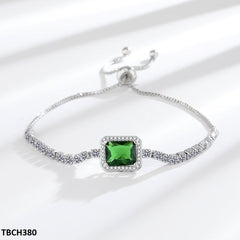 TBCH380 BLX Rectangle Emerald tennis Bracelet