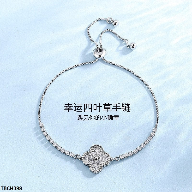 TBCH398 JJF Clover Bracelet Adjustable