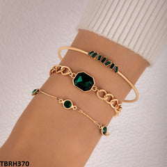 TBRH370 YYE Square/Round Bracelet Set