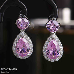 TEDH224 CSH Pear Drop Earring pair