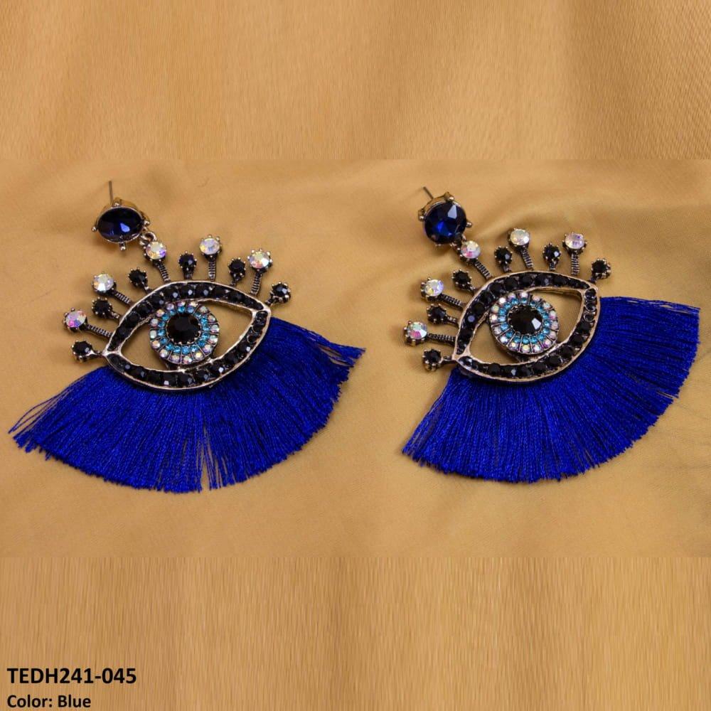 TEDH241 KSU Imp Earrings Evil Eye