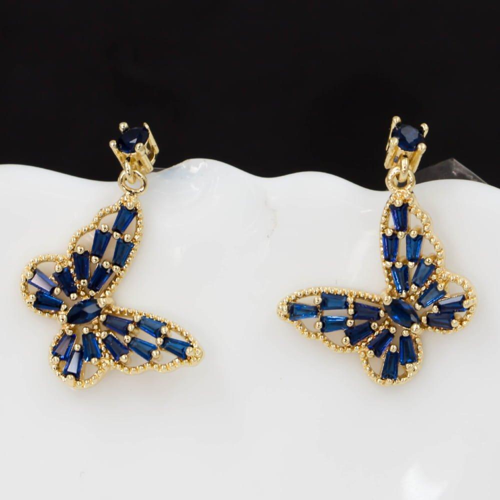 TEDH304 DNG Butterfly Drop Earrings