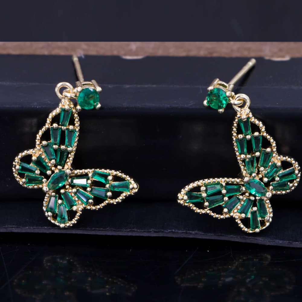 TEDH304 DNG Butterfly Drop Earrings