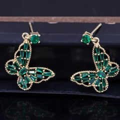 TEDH304 DNG Butterfly Drop Earrings