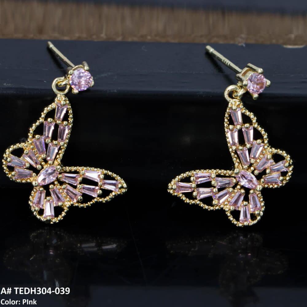 TEDH304 DNG Butterfly Drop Earrings