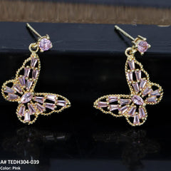 TEDH304 DNG Butterfly Drop Earrings