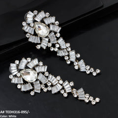 TEDH316 KSU Pear Chandelier Earrings Pair