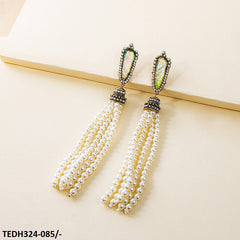TEDH324 KSU Trendy Pearl Drop Earrings