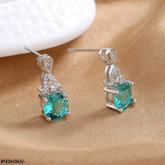 TEDH363 SZL Round Drop Earrings Pair