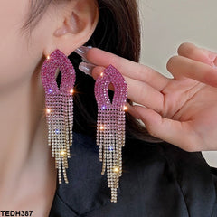 TEDH387 YBJ Boat Tassel Ear Drop Pair