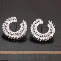 TETH037 DNG Zircon Earrings Pair