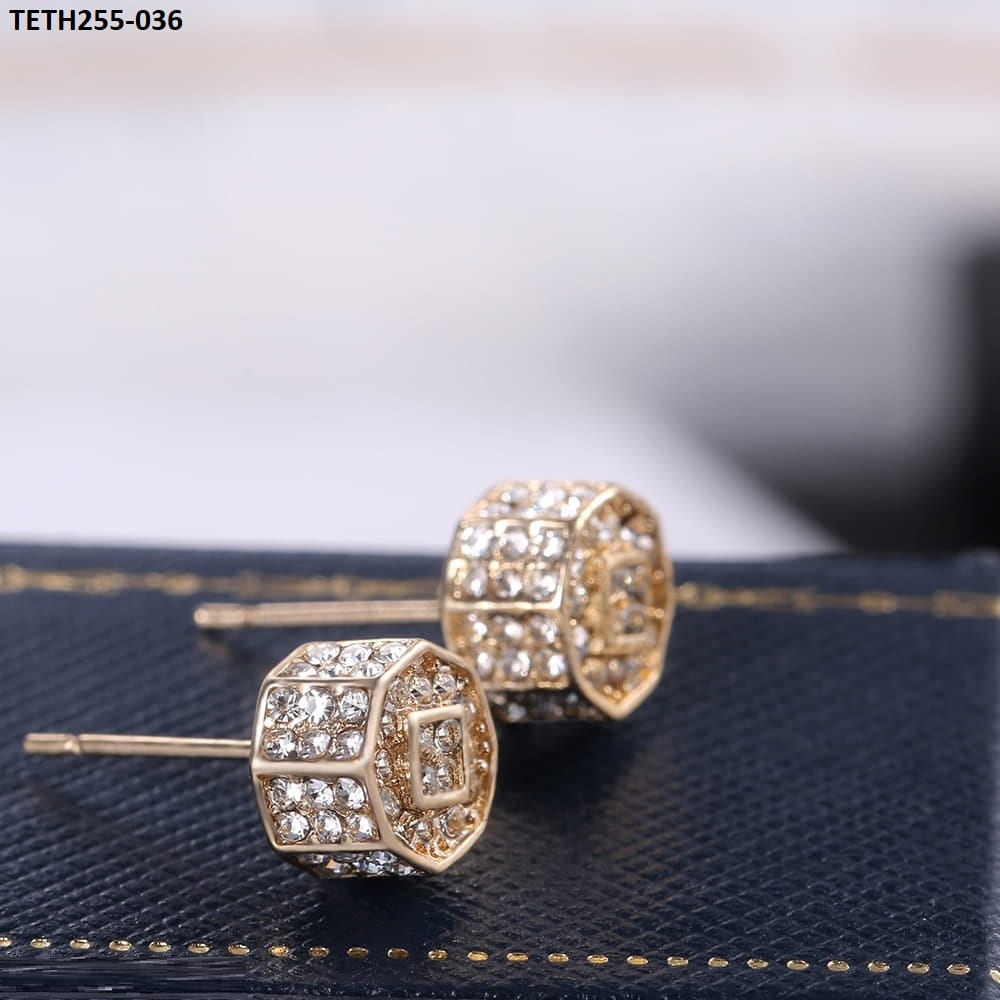 TETH255 CSH Hexagon Stud Tops Pair