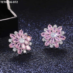 TETH256 CSH Flower Stud Ear Tops Pair