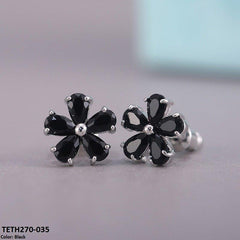 TETH270 CSH Flower Ear Tops Pair