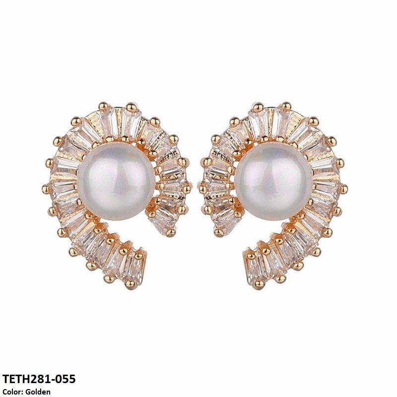 TETH281 DNG Pearl Earring Studs
