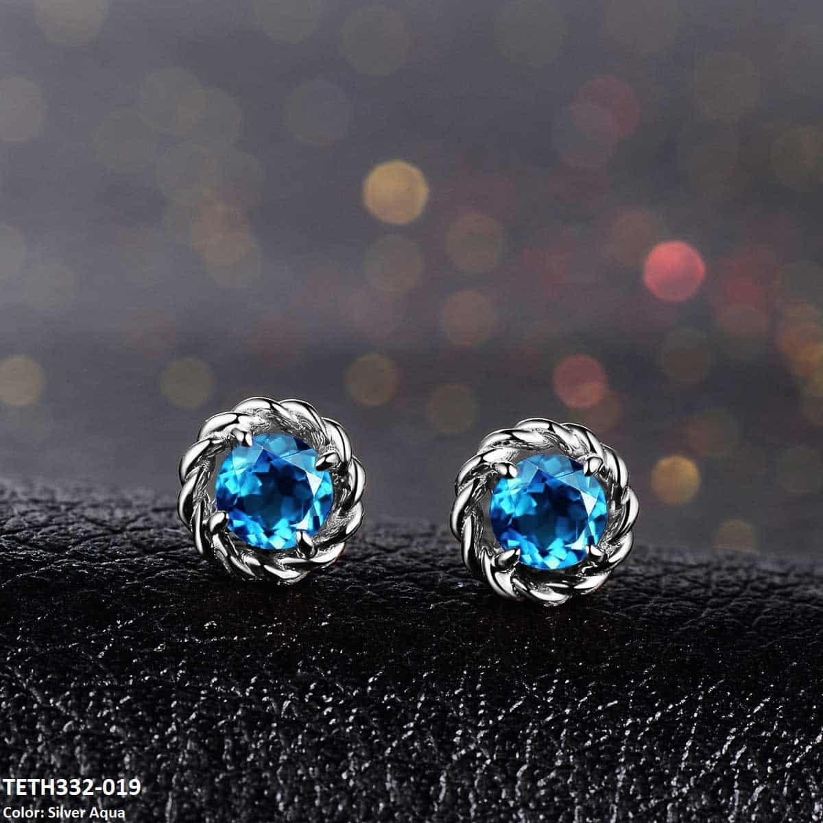 TETH332 KRL Round Stud Tops Pair