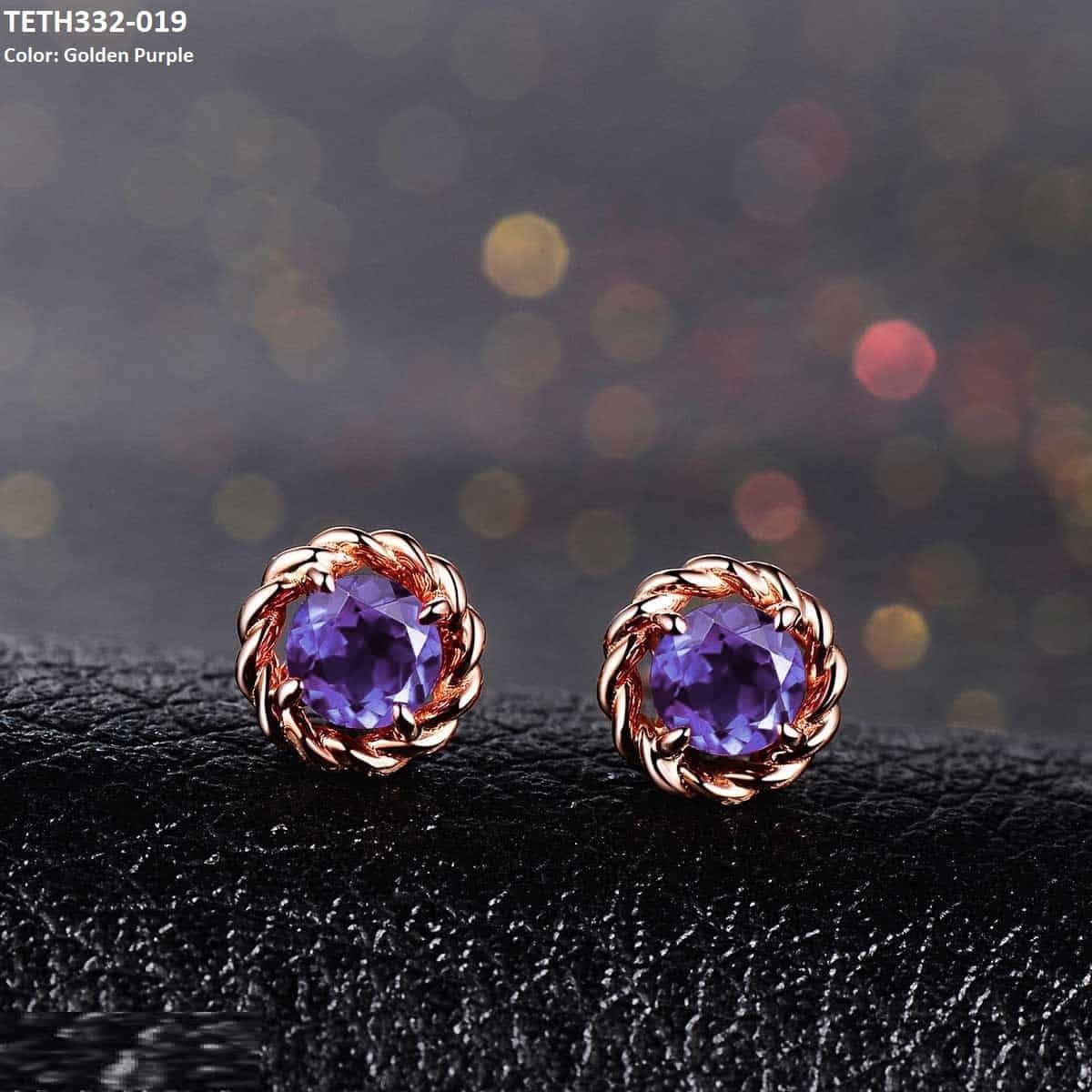 TETH332 KRL Round Stud Tops Pair