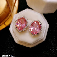 TETH350 KRL Trillion Oval Stud Tops Pair