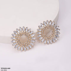 TETH352 ZLX Round Pear Sterling Tops Pair