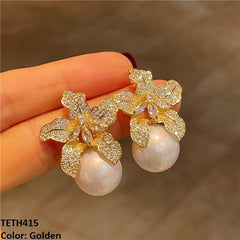 TETH415 DNG Flower Pearl Tops
