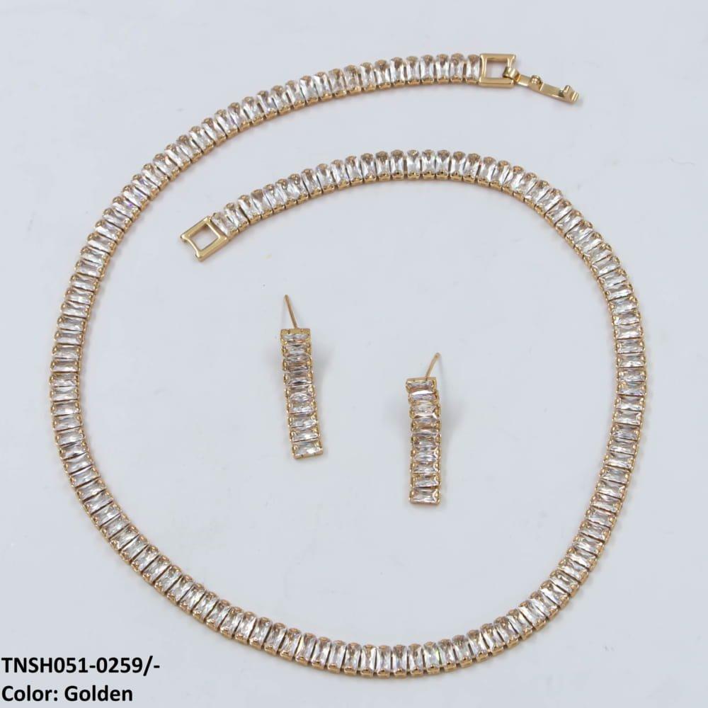 TNSH051 JLX Zircon Necklace Set