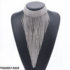 TNSH057 BQN Traditional Tassels Drop Necklace