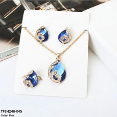 TPSH240 SGC Pear Pendant Set