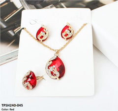 TPSH240 SGC Pear Pendant Set