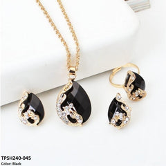 TPSH240 SGC Pear Pendant Set
