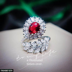 TRSH087 GWH Zircon Ring Adjustable