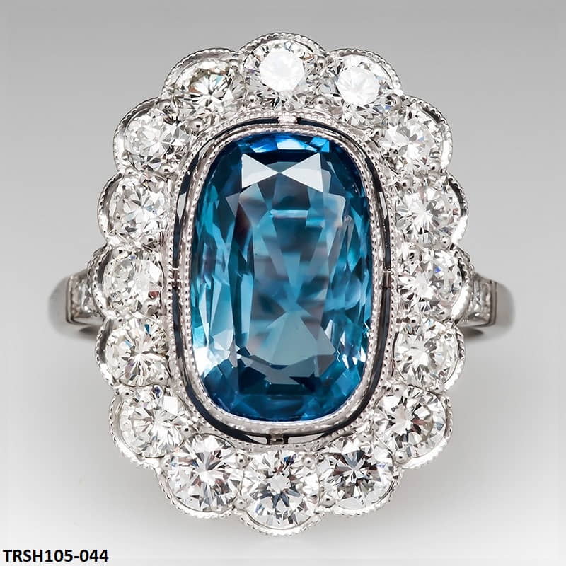 TRSH105 CSH Blue Oval Ring