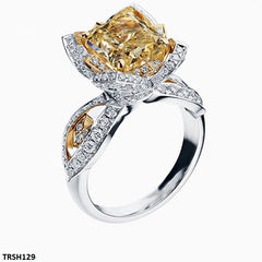 TRSH129 CSH Yellow Heart Ring