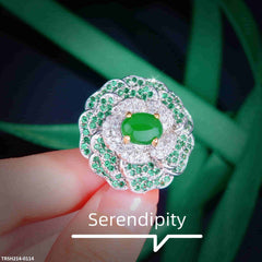 TRSH214 GWH Flower Cathedral Adjustable Ring